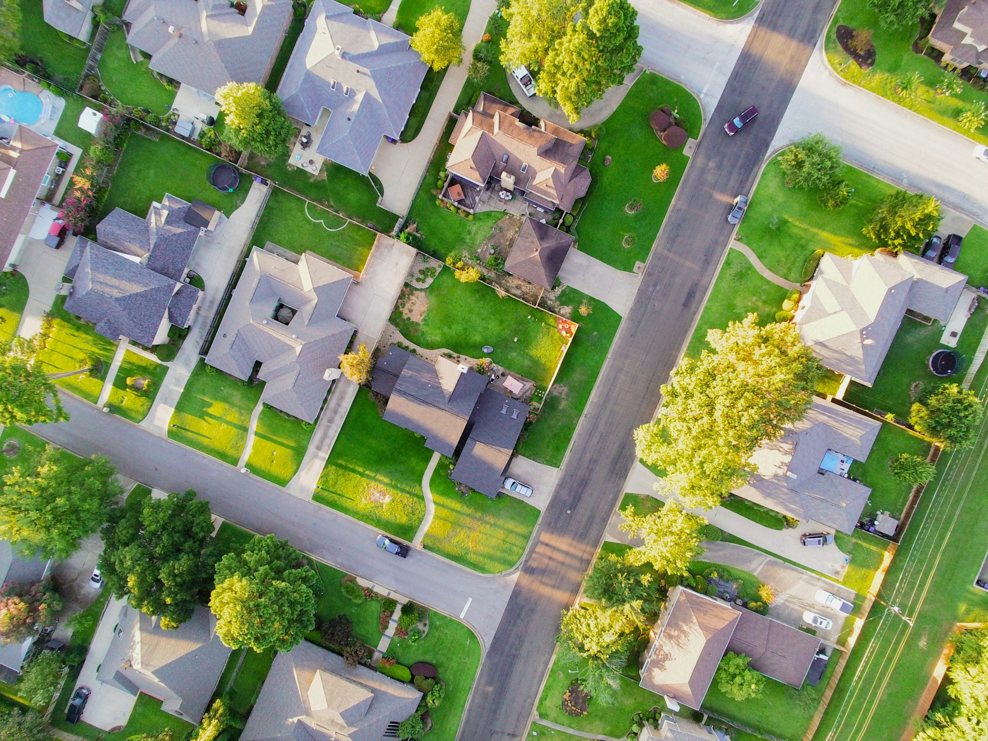 Home aerial neighborhood